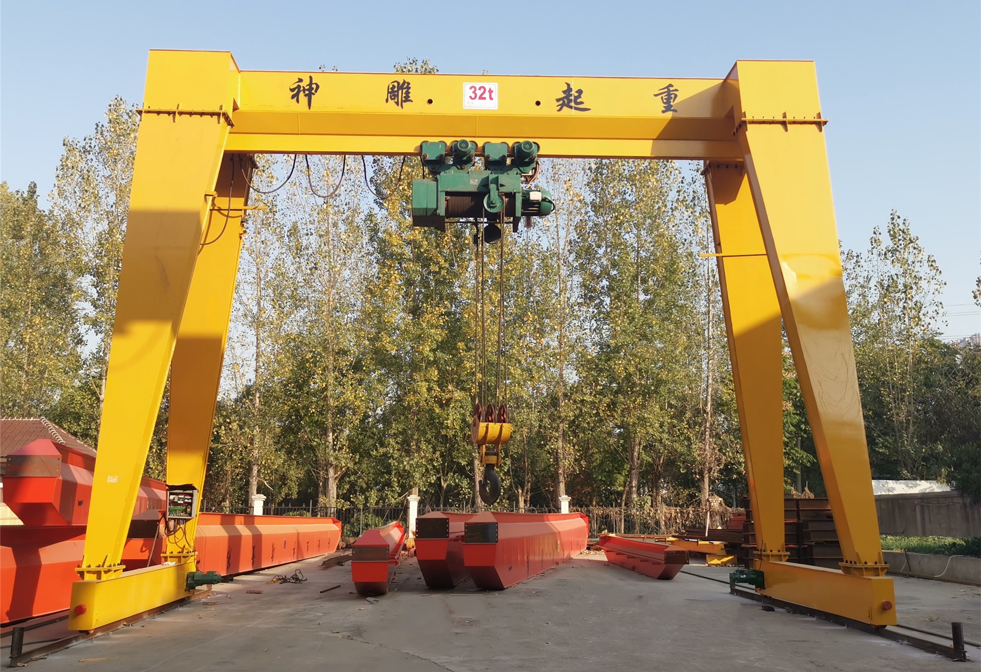 MH型電動葫蘆單梁門式起重機